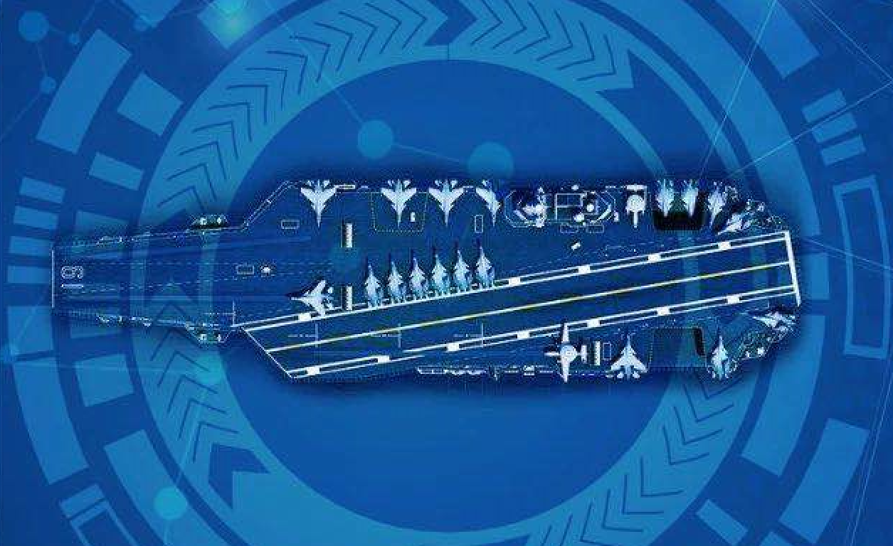 国产19号航母概念图:3条电磁弹射,舰岛无烟囱可能是核动力