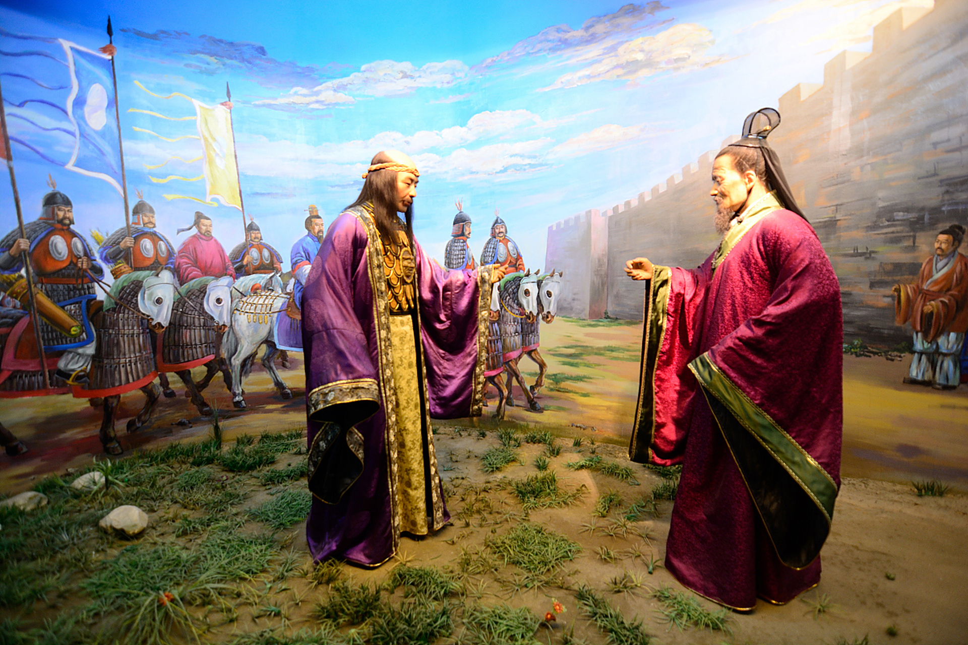 澶渊之盟是北宋与辽在1004年秋天达成的一项和平协议.