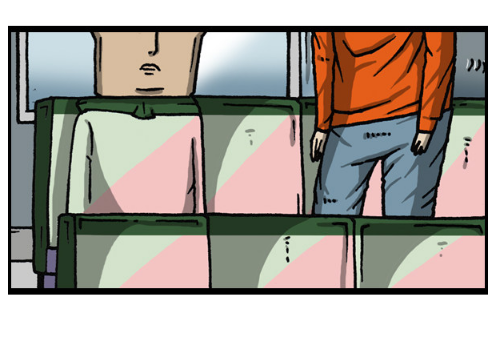 搞笑漫画:和椅子撞衫的男同学