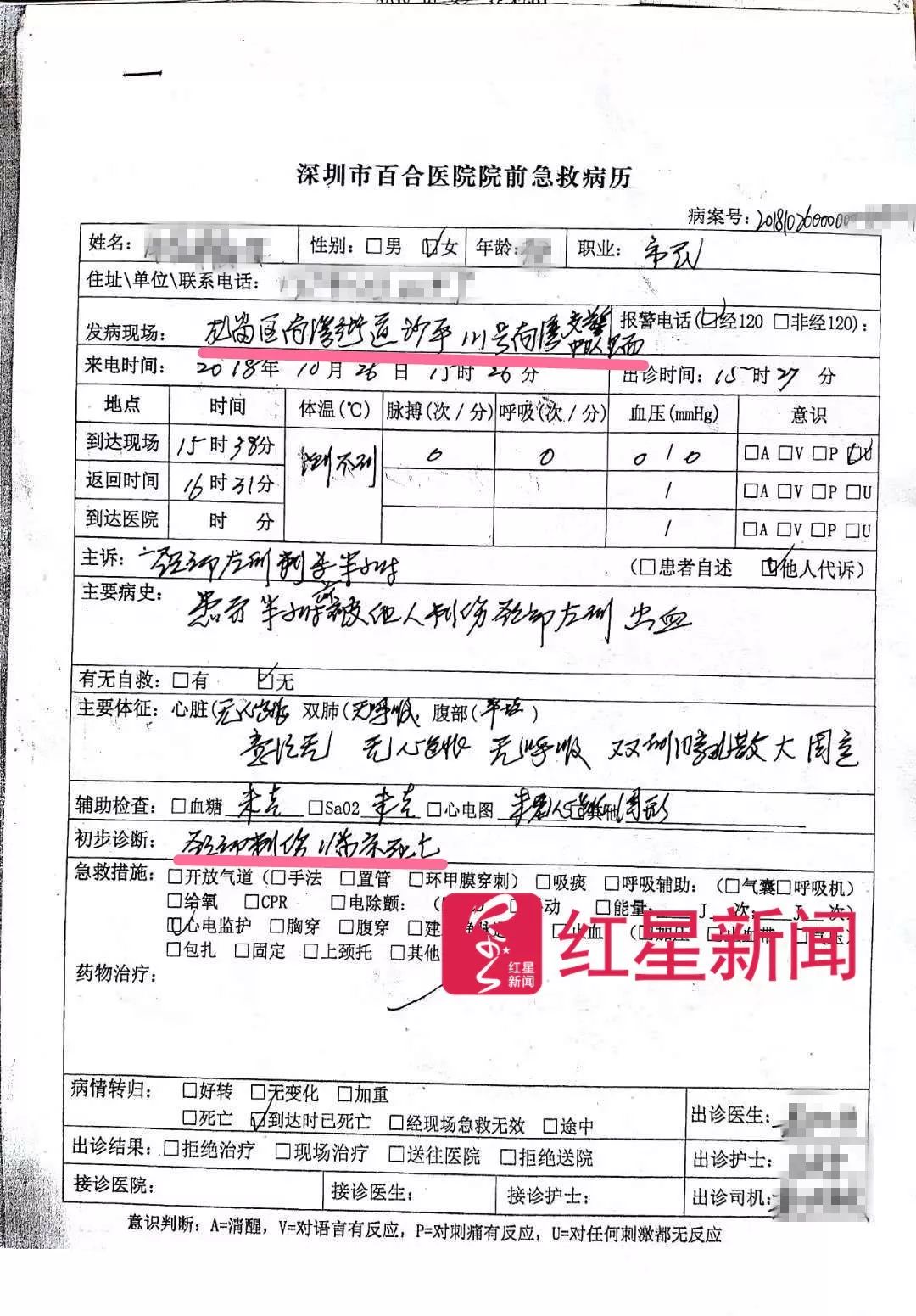 随车赶到现场救治的龙岗区第七人民医院医生陈龙告诉红星新闻记者,"到