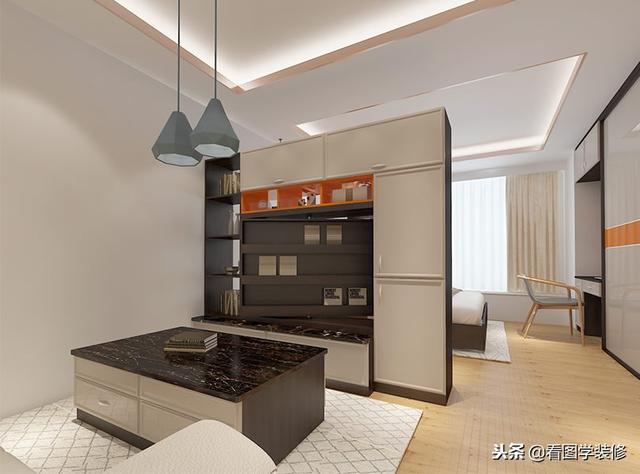 客厅装修效果图-全屋定制家具邻居看了都红眼啦
