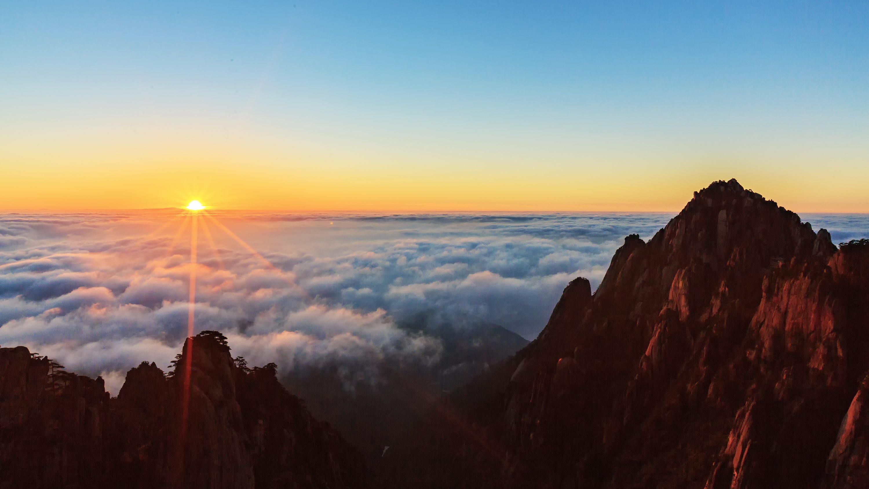 一生不可错过的美景-黄山日出日落