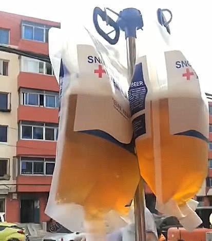 最近火了一种"输液袋啤酒",你见过吗?网友:高端大气上档次!