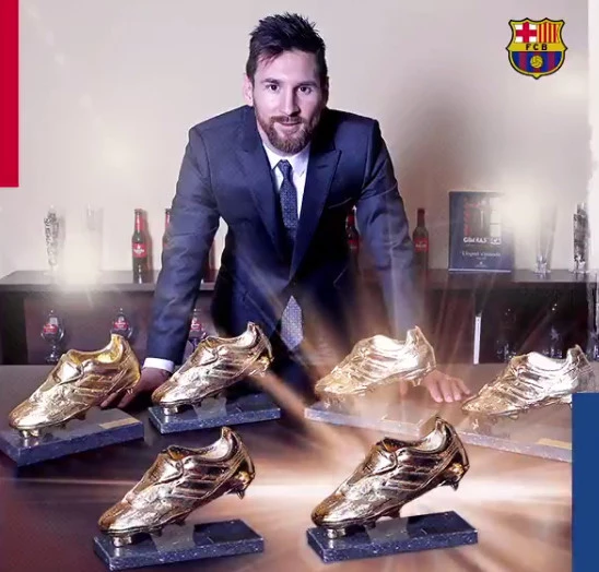 梅西再创纪录,第六次荣膺欧洲金靴奖!姆巴佩获法甲最佳射手