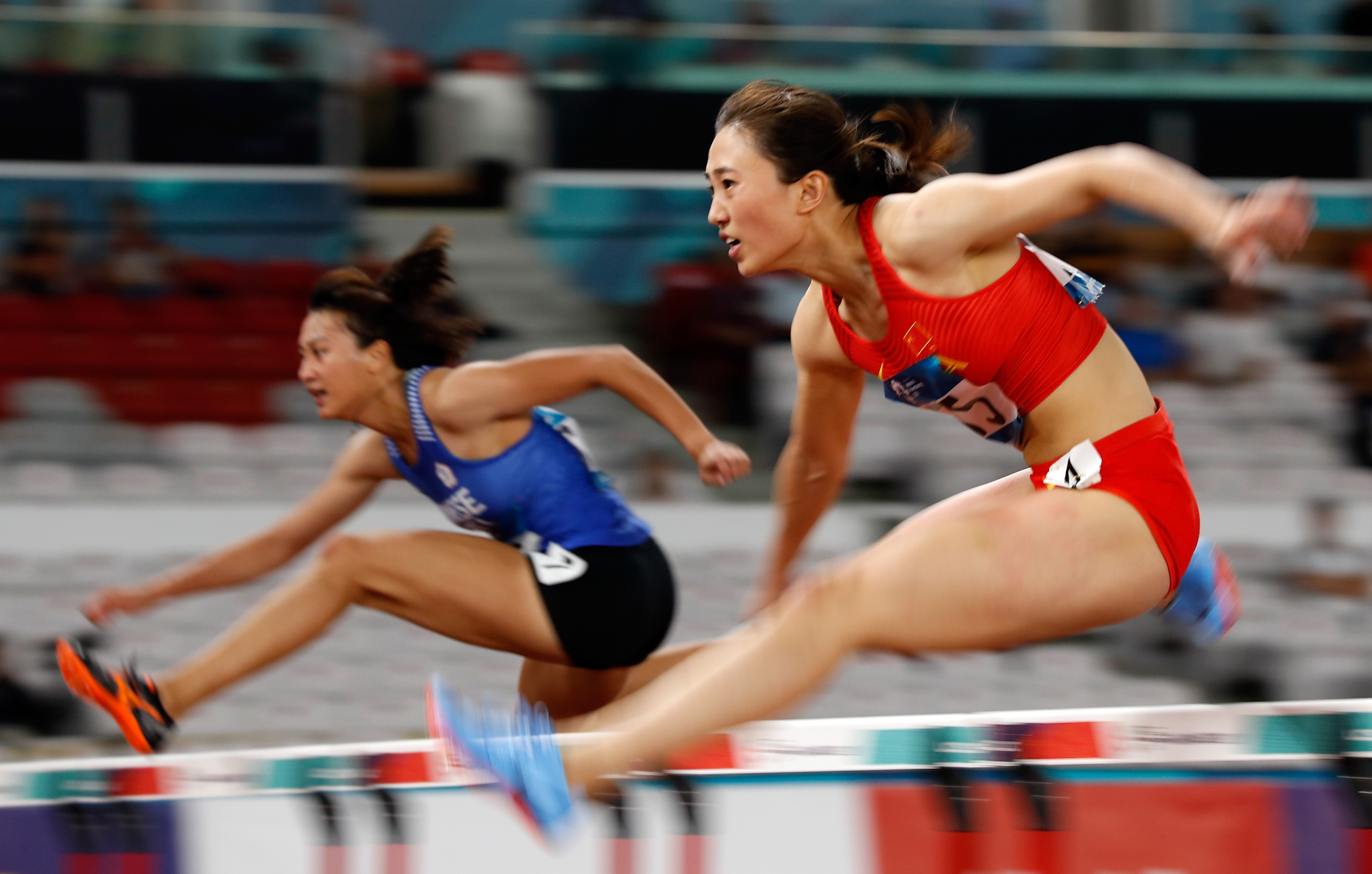 田径——女子100米栏赛况(1)