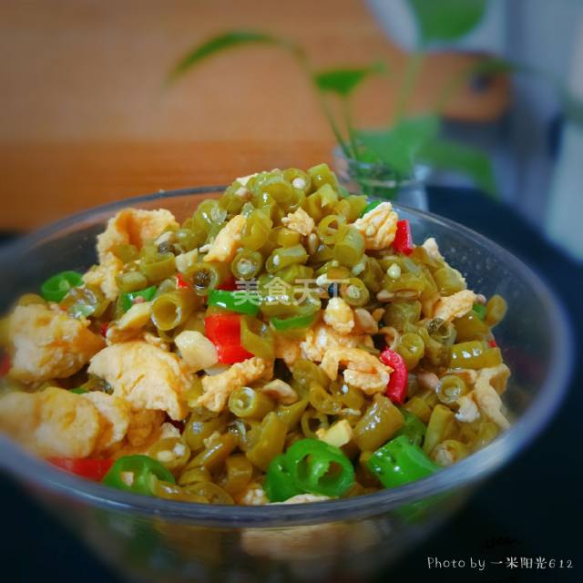 酸豆角还能炒鸡蛋?