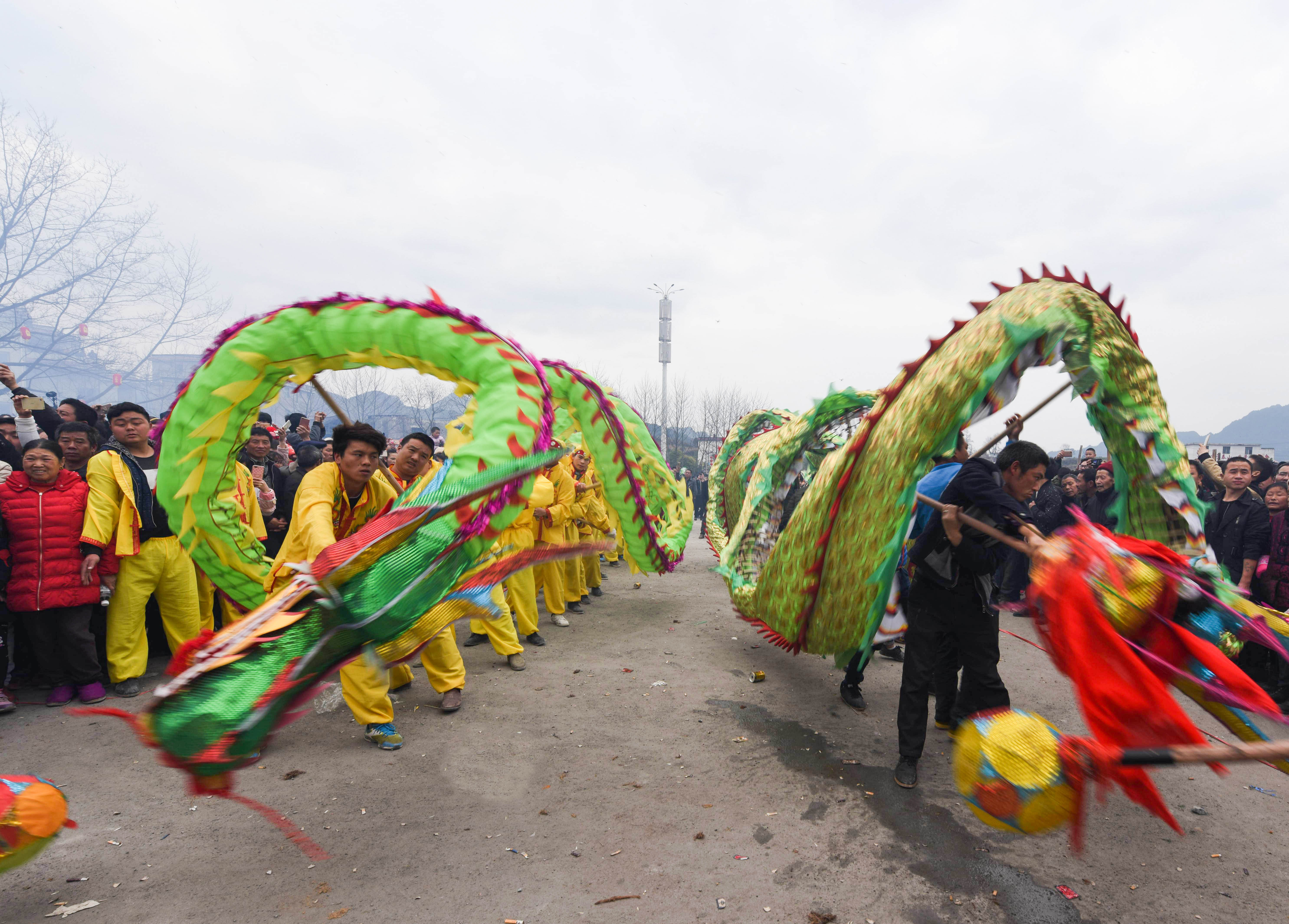 (文化)(4)贵州松桃:滚龙闹新春