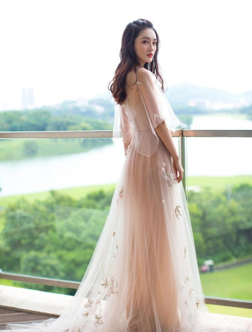女明星穿薄纱礼服,刘诗诗端庄,赵丽颖好美!