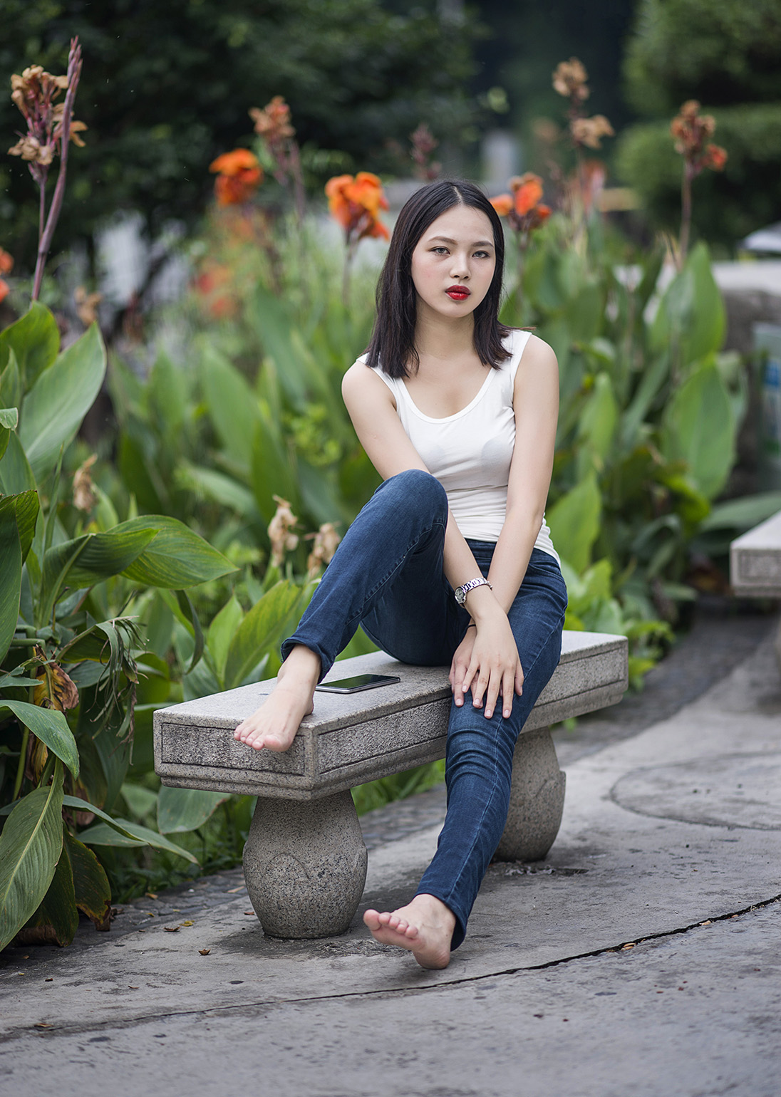 牛仔裤轻熟女,图4尽显女人味!