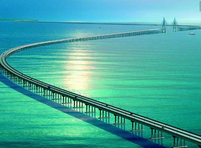 连接了港,澳和珠海三个地区的珠港澳大桥,是中国最美的大桥之一