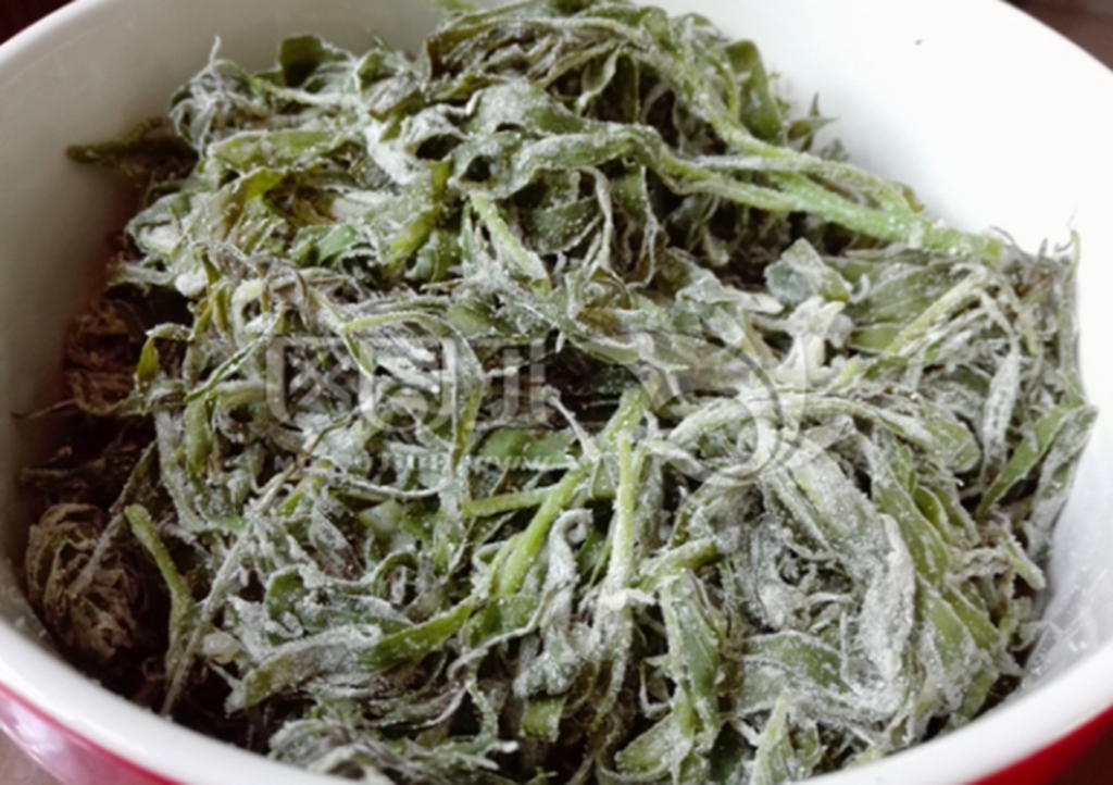 5:蒸扫帚苗  属于一种蒸菜,查了一下资料,种类还很多,但是好些人就是