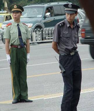 一半武警一半警察图片图片