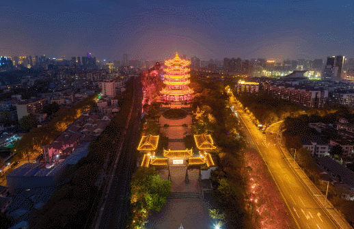 「"疫"线vr报道」武汉重启,黄鹤楼上楚天舒