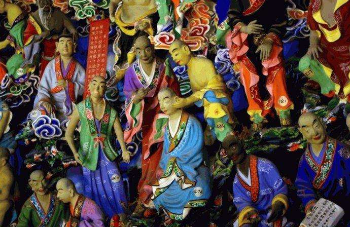 风土人情:云南筇竹寺的五百罗汉
