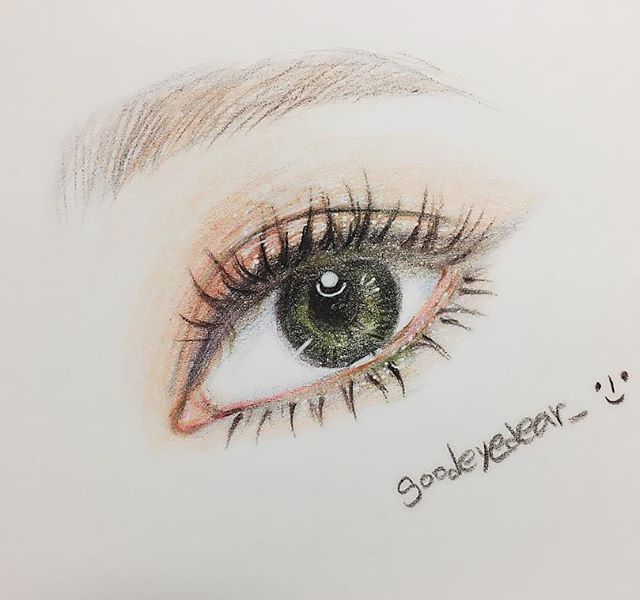 彩铅手绘:一组非常漂亮的眼睛插画