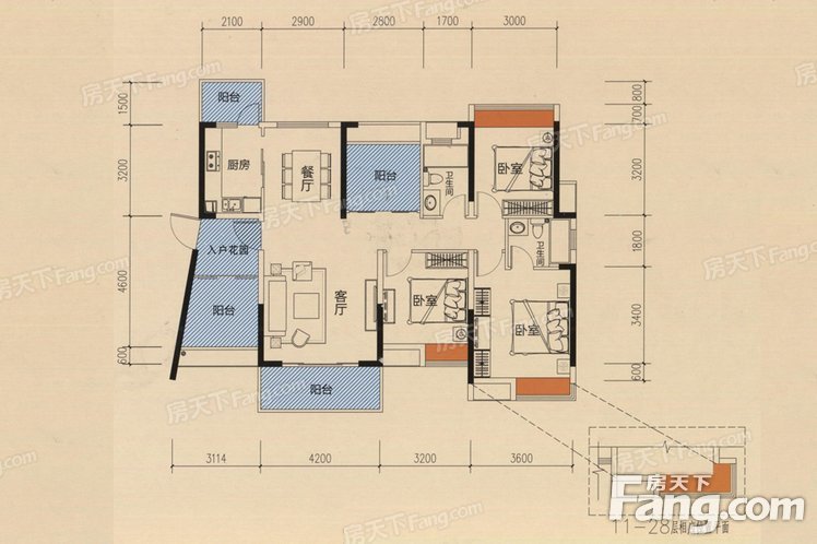 92平米户型图图片