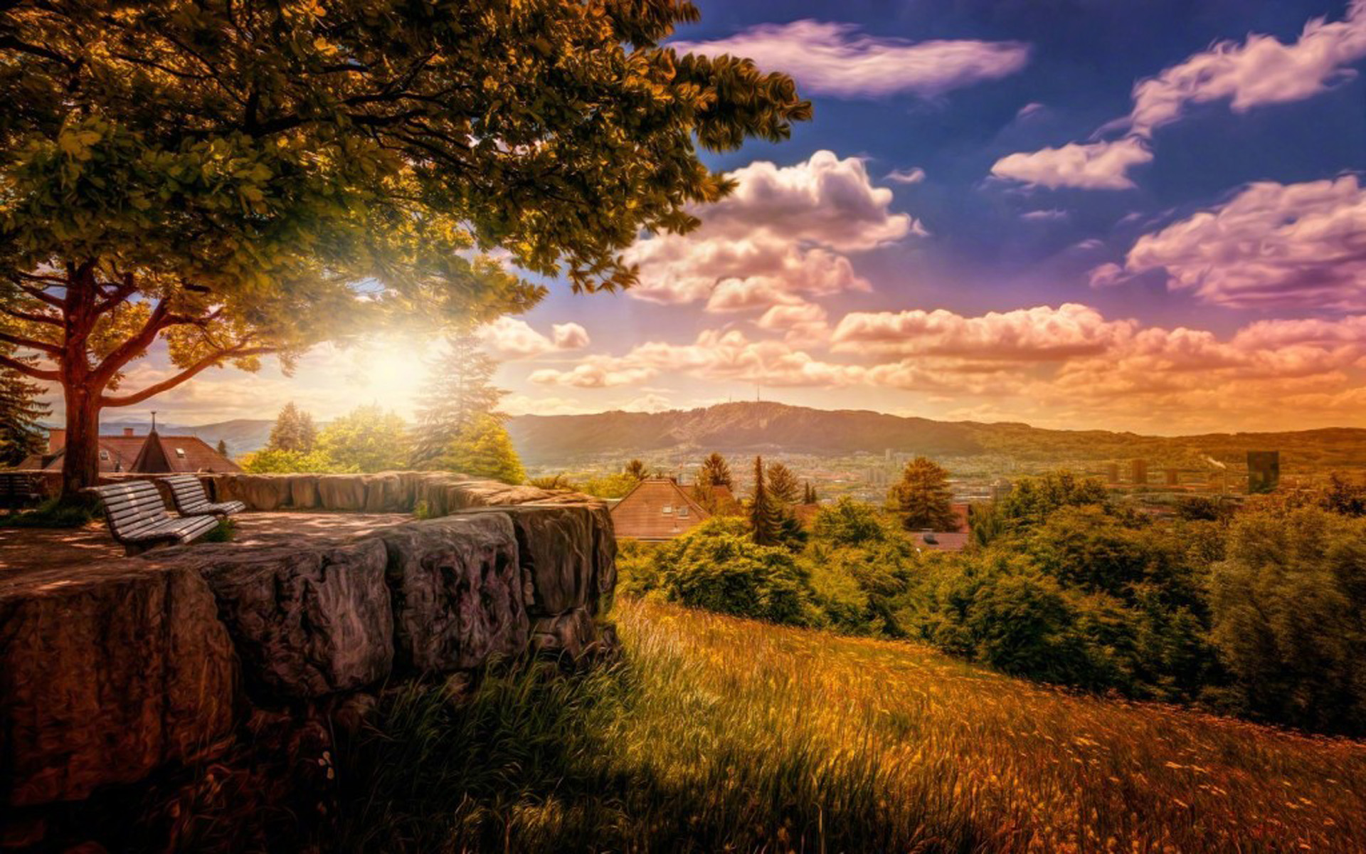 大自然清新美丽风景图片桌面壁纸,分辨率:1920x1200