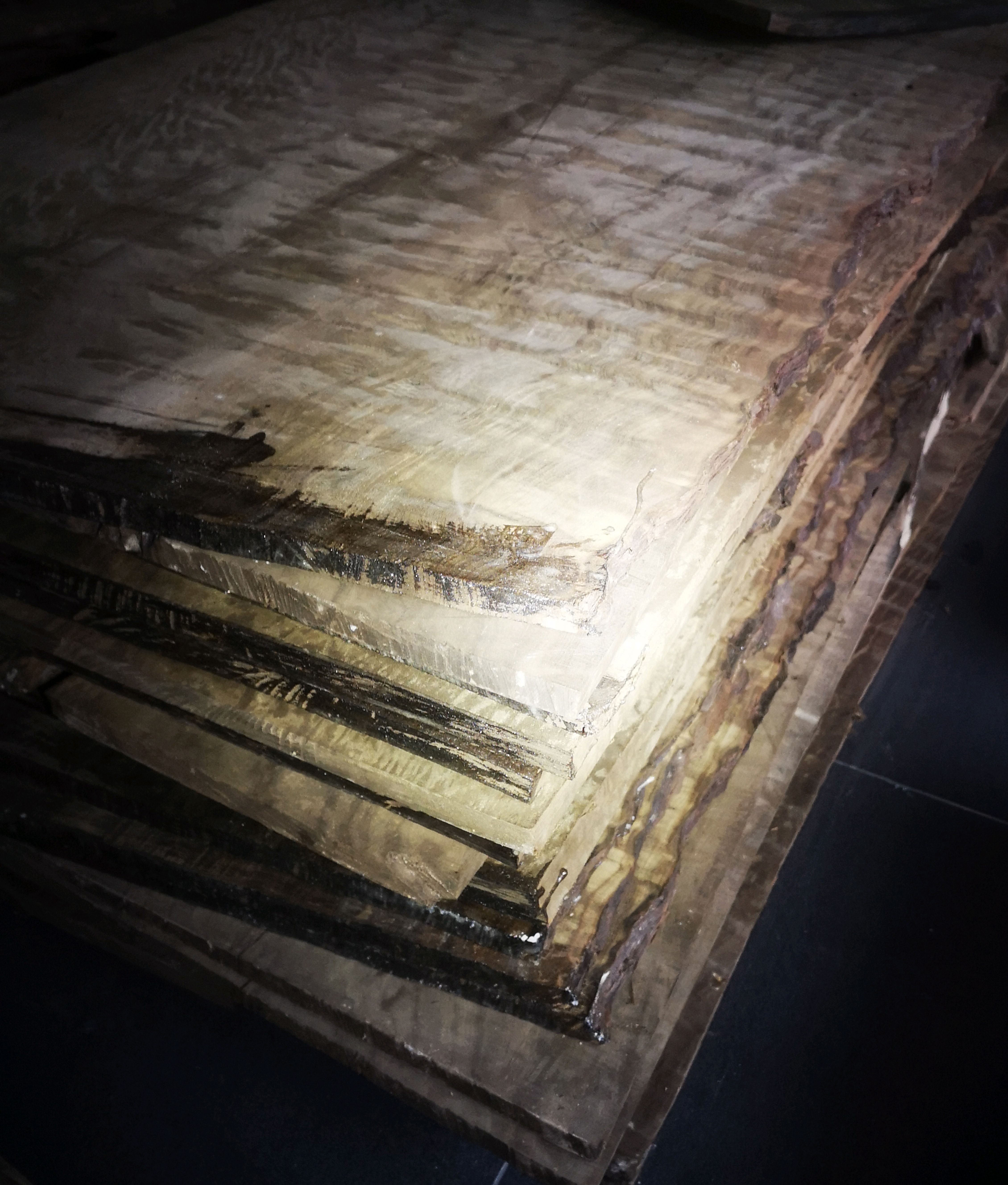 极品小叶金丝楠阴沉木(乌木)家具面板