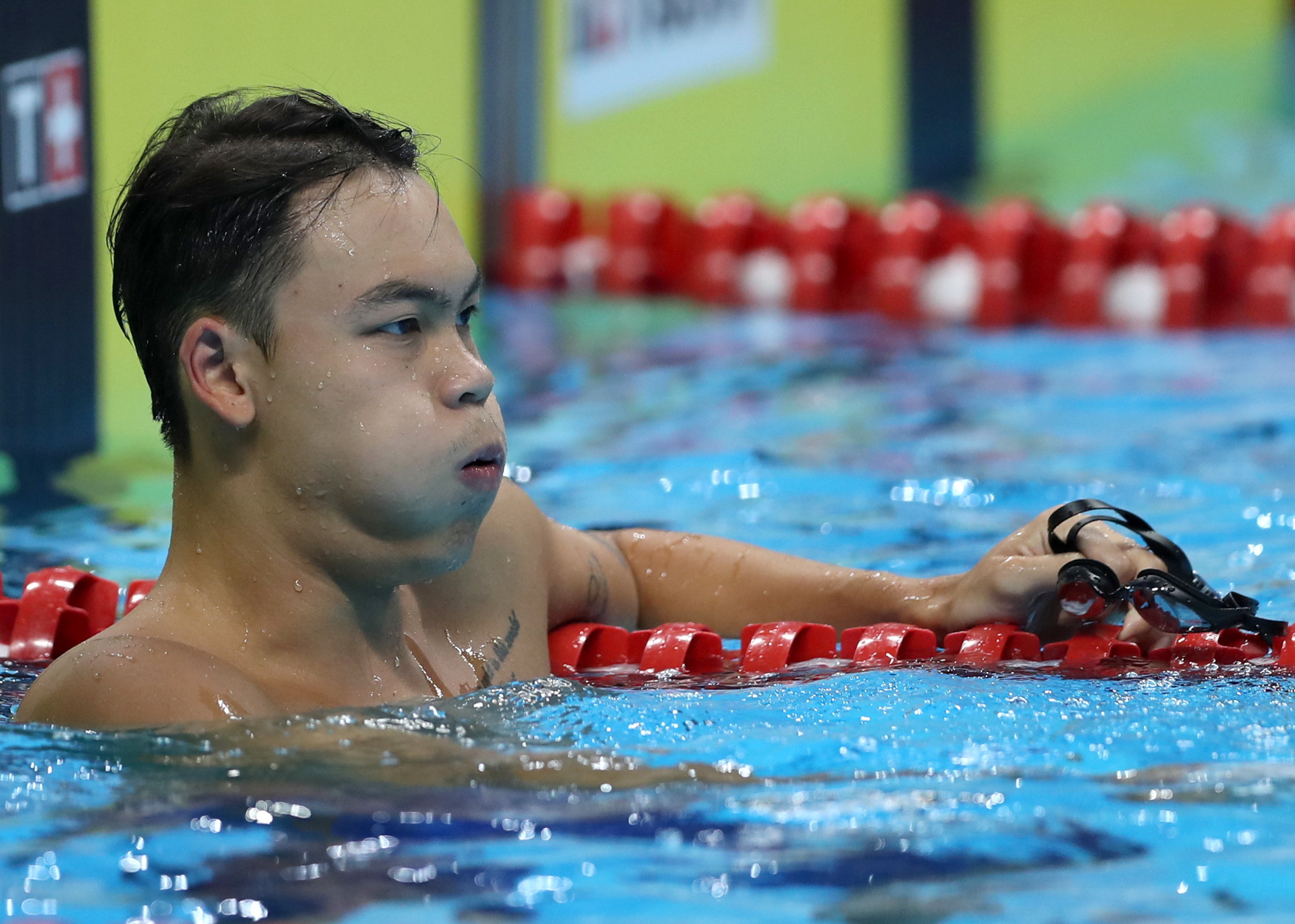 游泳——男子50米自由泳:余贺新夺冠(4)