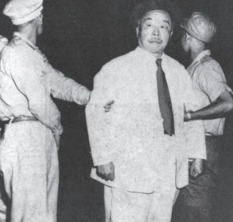 1950年6月18日,原"国民政府台湾行政长官"陈仪在临刑前衣帽整齐,被