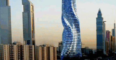 世界上第一座旋转摩天大楼,一小时可以欣赏迪拜全景,一套2亿元