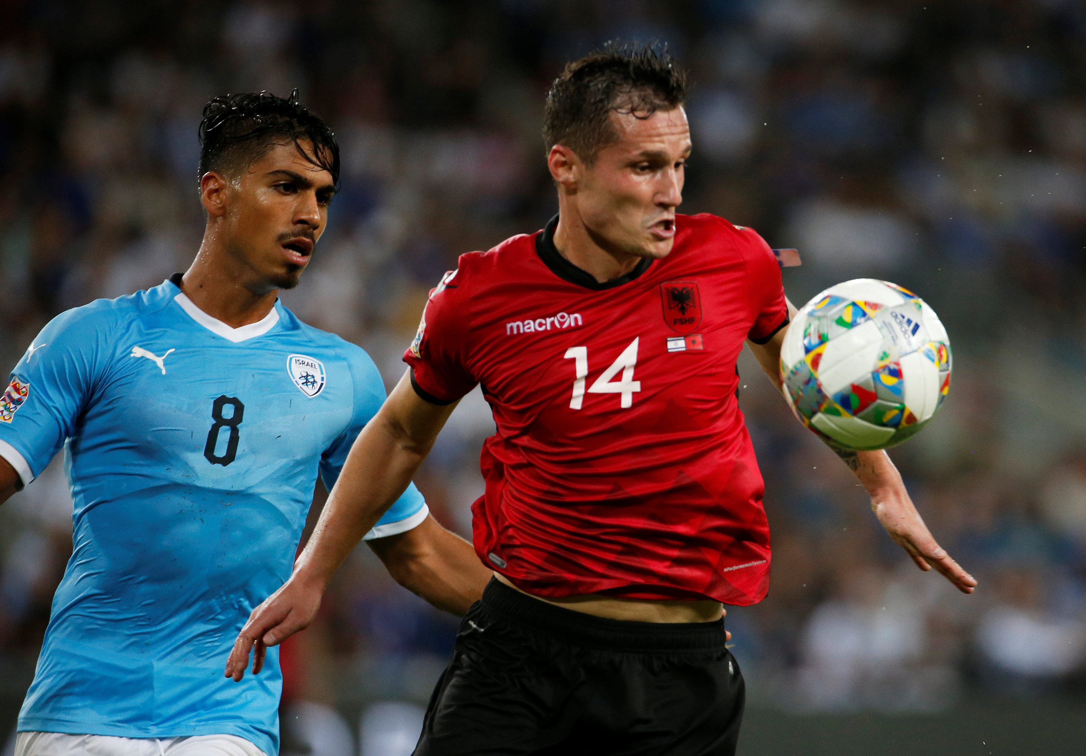 足球——欧洲国家联赛:以色列胜阿尔巴尼亚