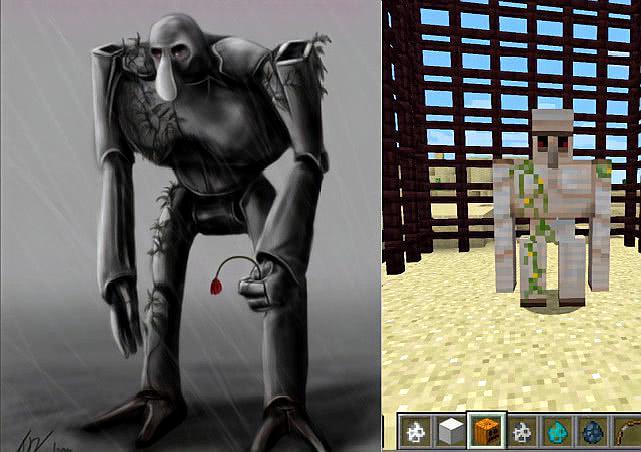 我的世界:恐怖画风看mc怪物,恶魂恐怖又恶心,蘑菇牛最难以接受