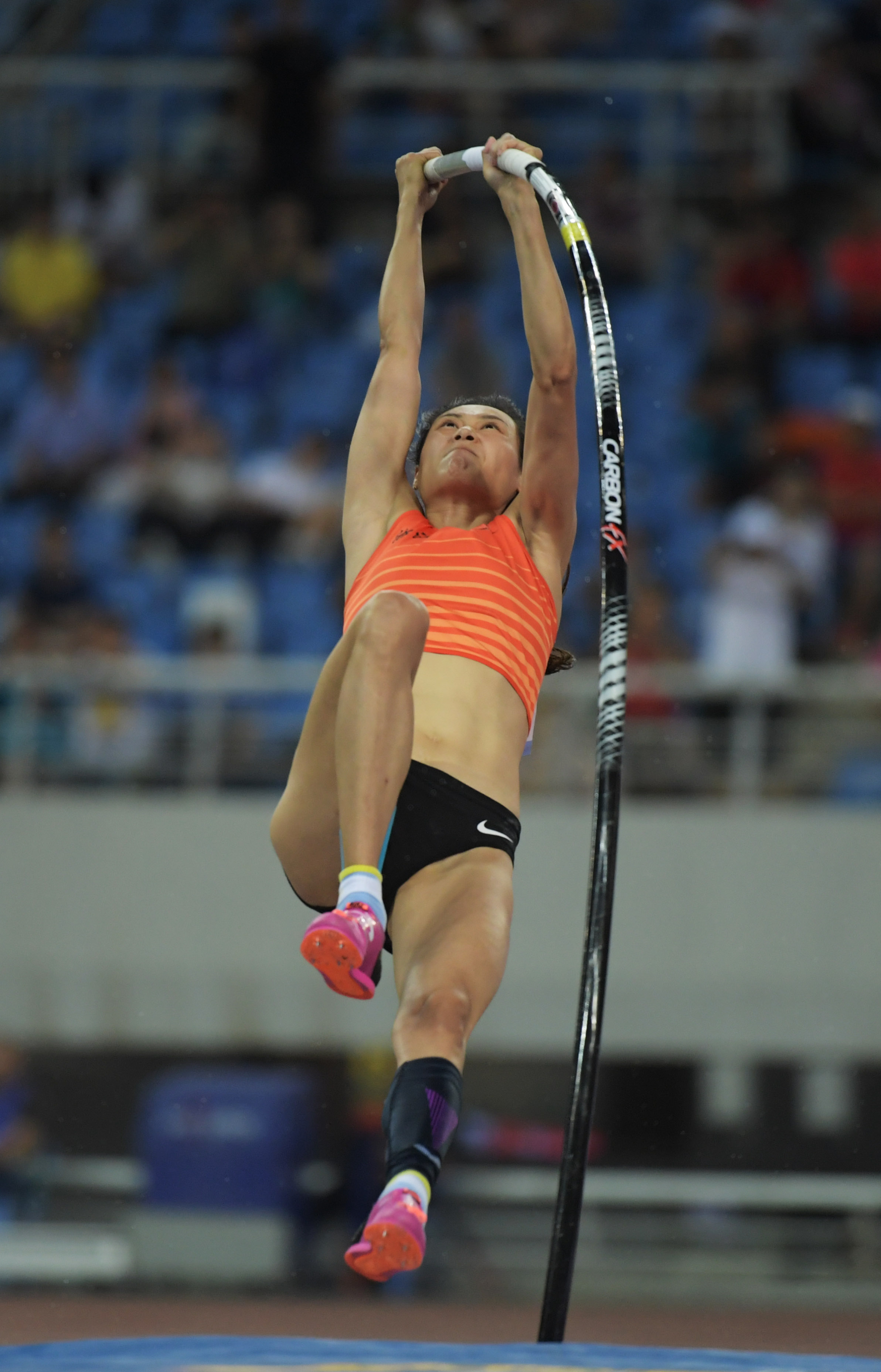 田径——世锦赛选拔赛:李玲女子撑杆跳高夺冠
