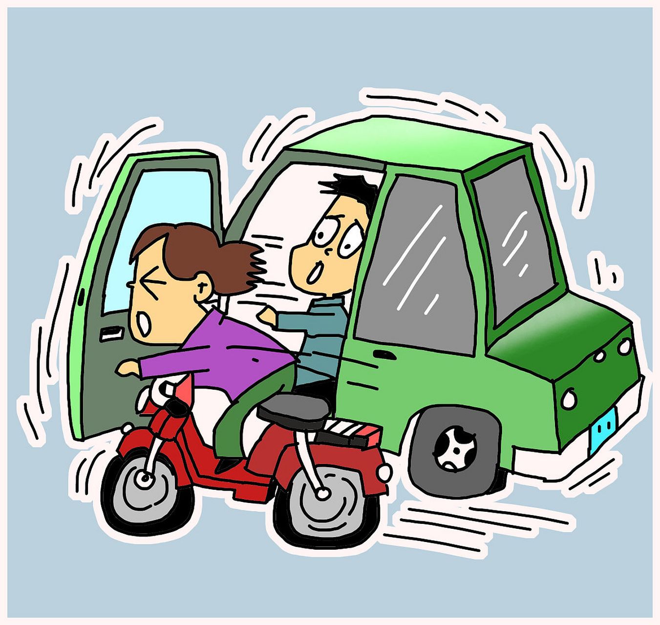 乘客开门杀保险公司是否需赔偿# 【乘客开门杀撞伤