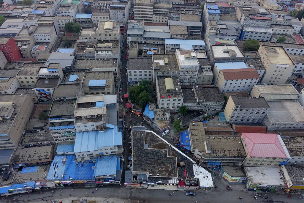 我看到楼顶俯瞰回龙观北四村