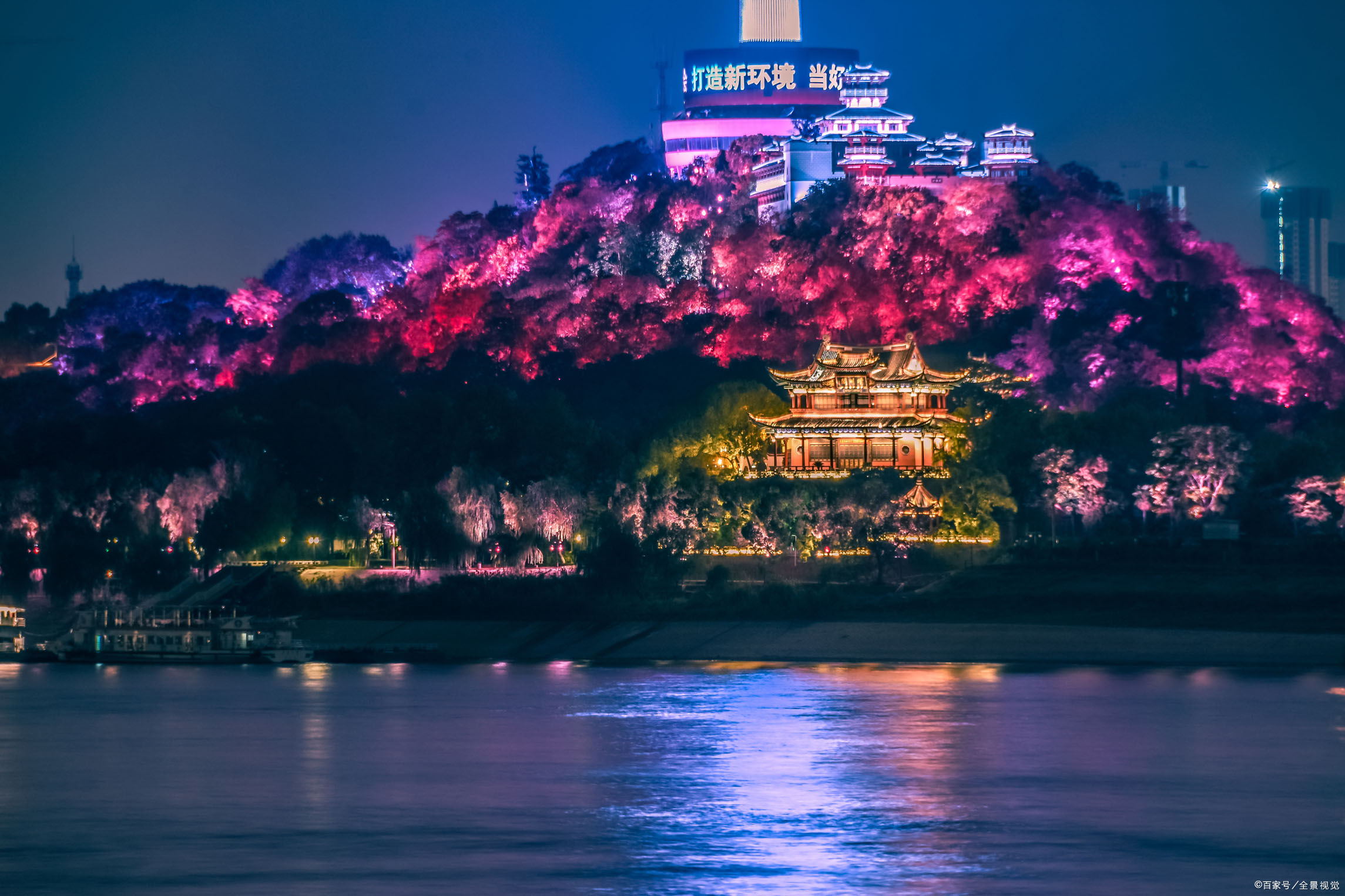 黄鹤楼夜景壁纸图片