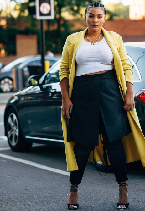 胖子穿什么长款大衣,优雅大气勾勒好身材