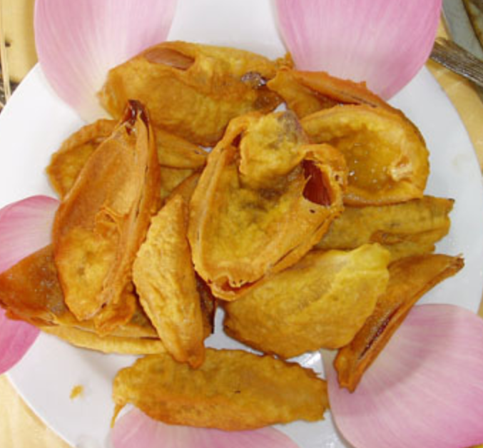 油炸荷花,带来夏日的遐想,与你一起寻找夏日的味道