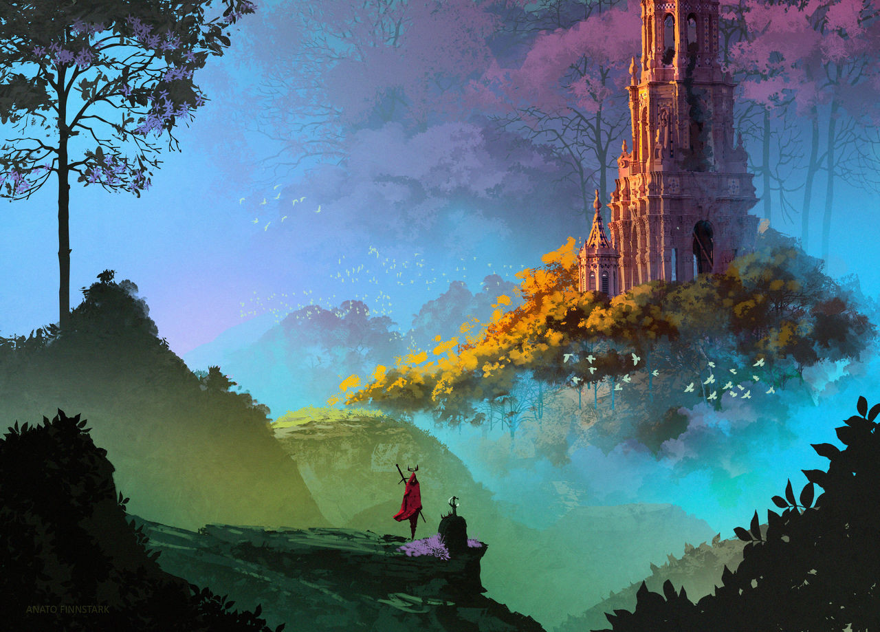 法国插画师"anatofinnstark"梦幻场景作品