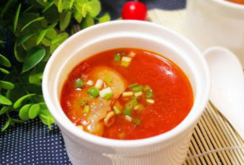 简单几步就可以完成的山药番茄浓汤,快手美食值得入手