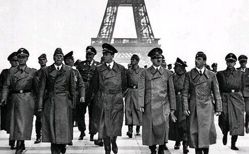 二战德军巴黎阅兵照片图片