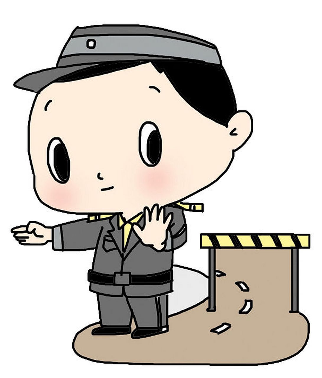 她从顶楼开始逐层捡拾,但每到一层,她都会用物品