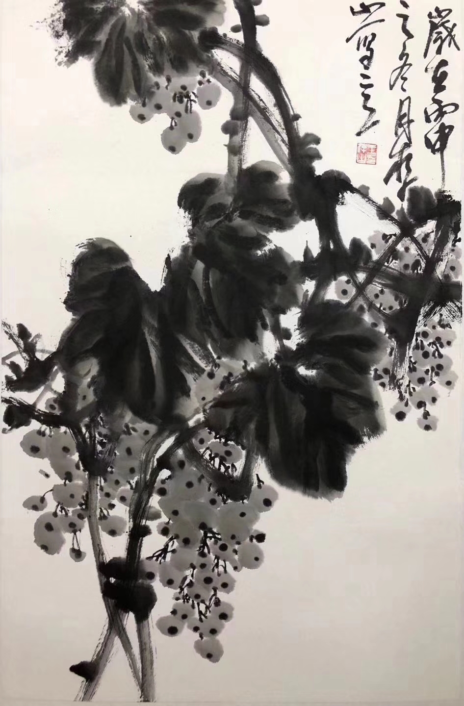 齐白石再传弟子大写意花鸟画家王存山老师齐派弟子典型风格