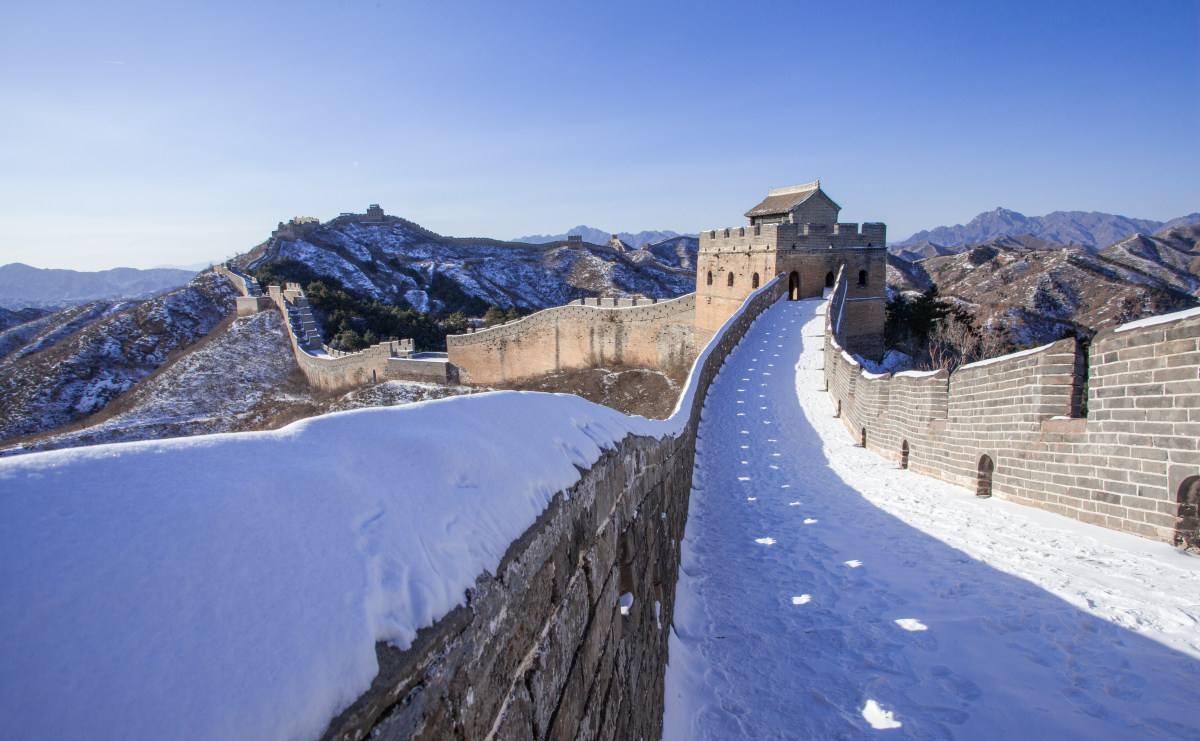 金山岭雪景,最美的长城,最美的遇见