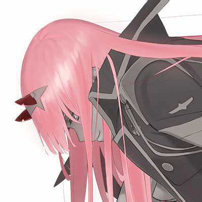 《darling in the franxx》動漫情侶頭像,02和廣,02和莓