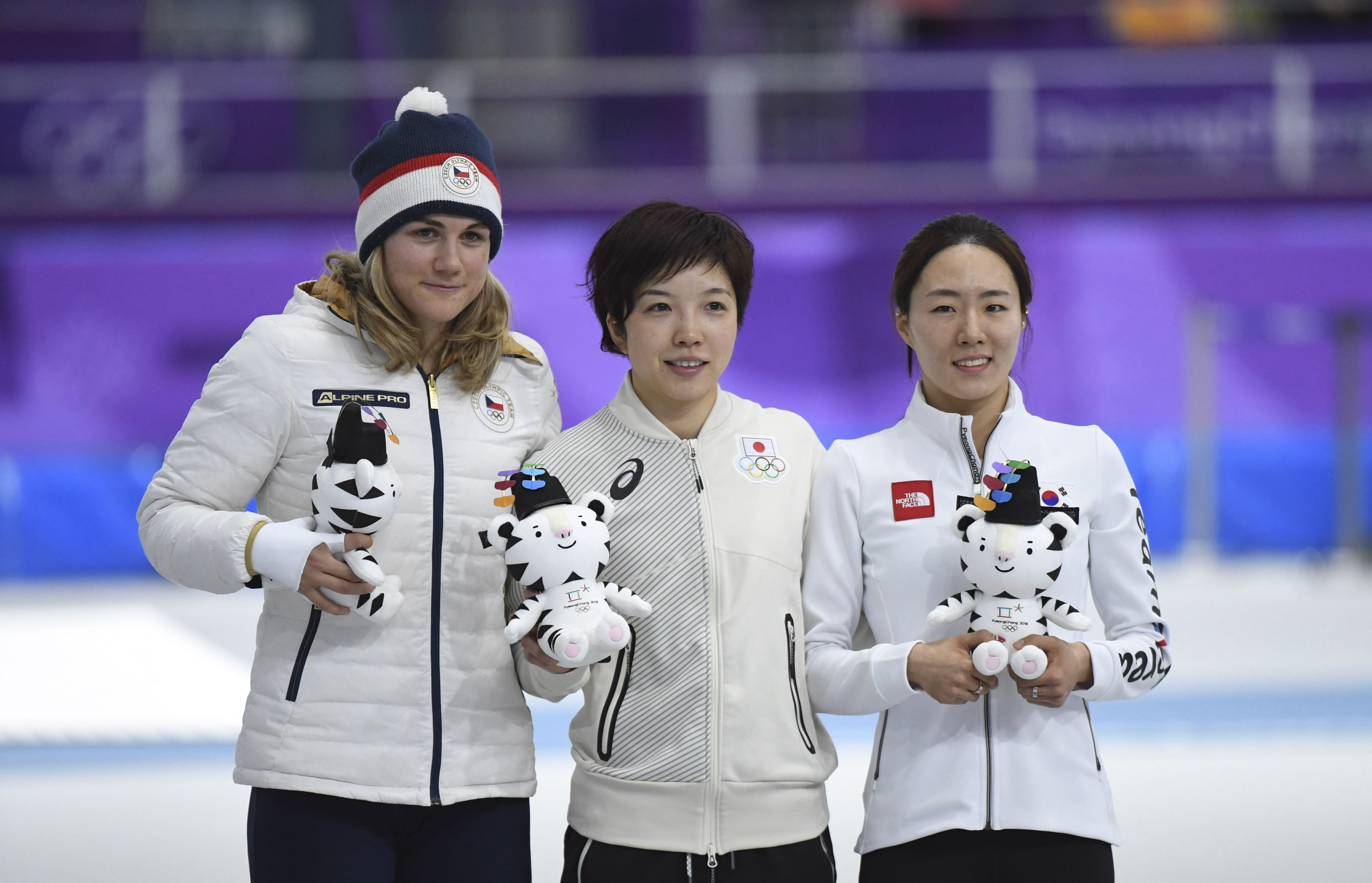 (冬奥会)(9)速度滑冰——女子500米:日本选手小平奈绪夺冠