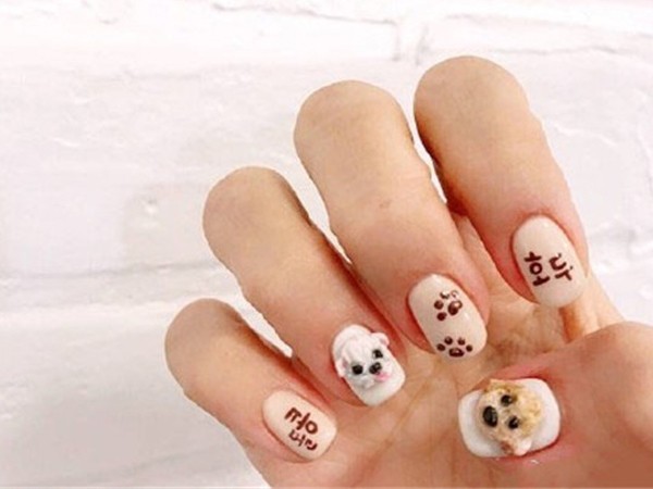 好看的小狗美甲图片 狗年最可爱的狗狗!