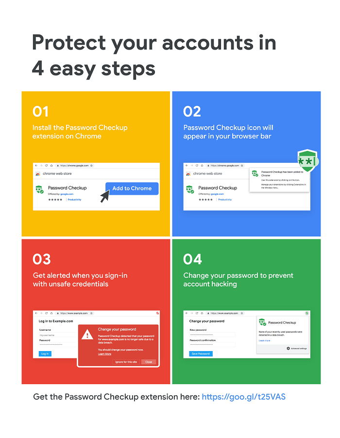 google官方發佈chrome擴展password checkup 檢查密碼是否安全
