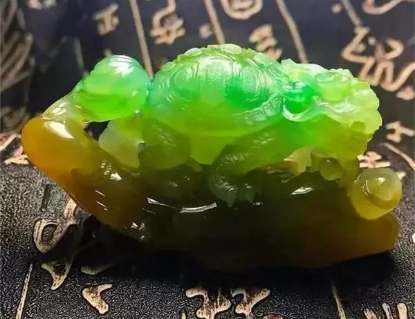 大马坎的黄加绿翡翠原石,起货后的龙龟看着真的是各种美啊