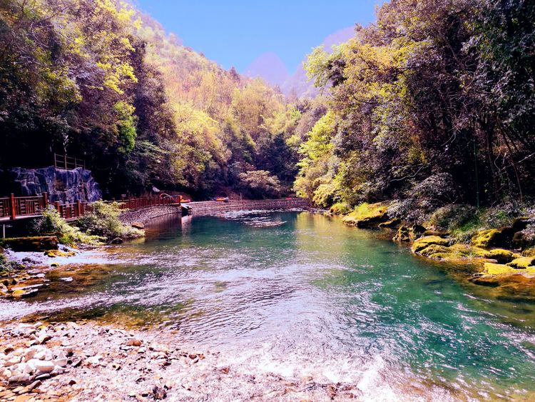 小七孔景区,除了充满传说的七孔小桥外,还有卧龙潭,卧龙谷漂流,鸳鸯湖