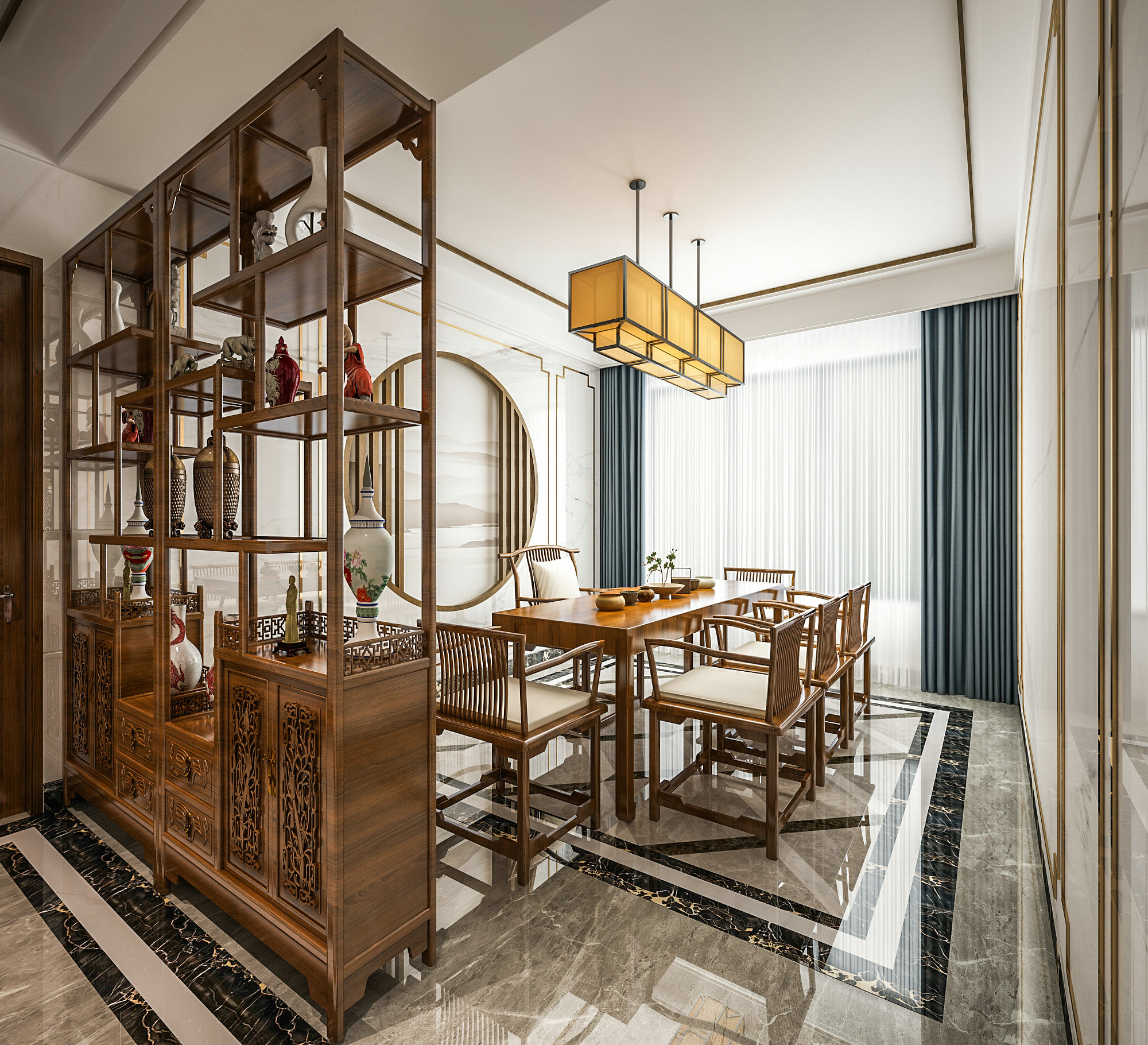 装修成中式风格别墅好不好?-钓鱼台别墅赏湖阁装修