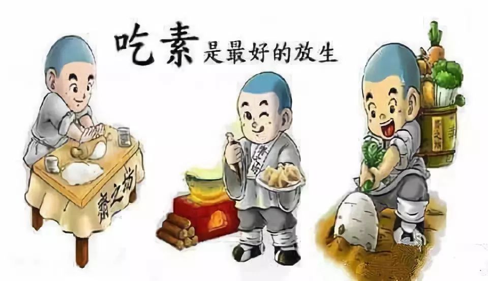 初一十五吃素放生图片图片