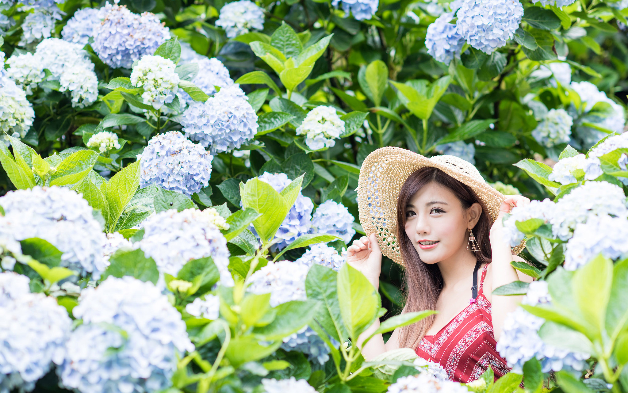 花丛中的美少女陈葳