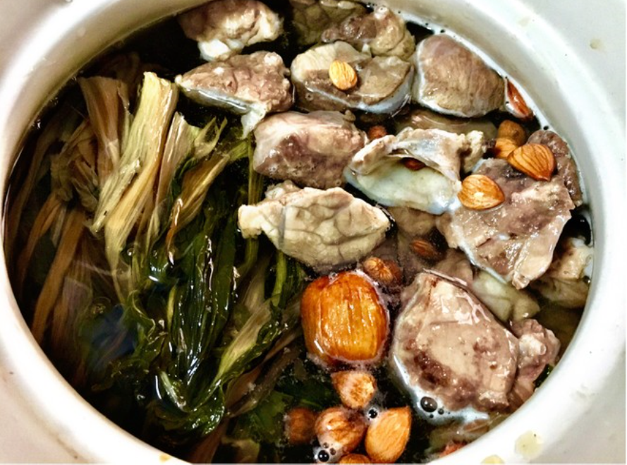 南北杏菜干猪肺汤