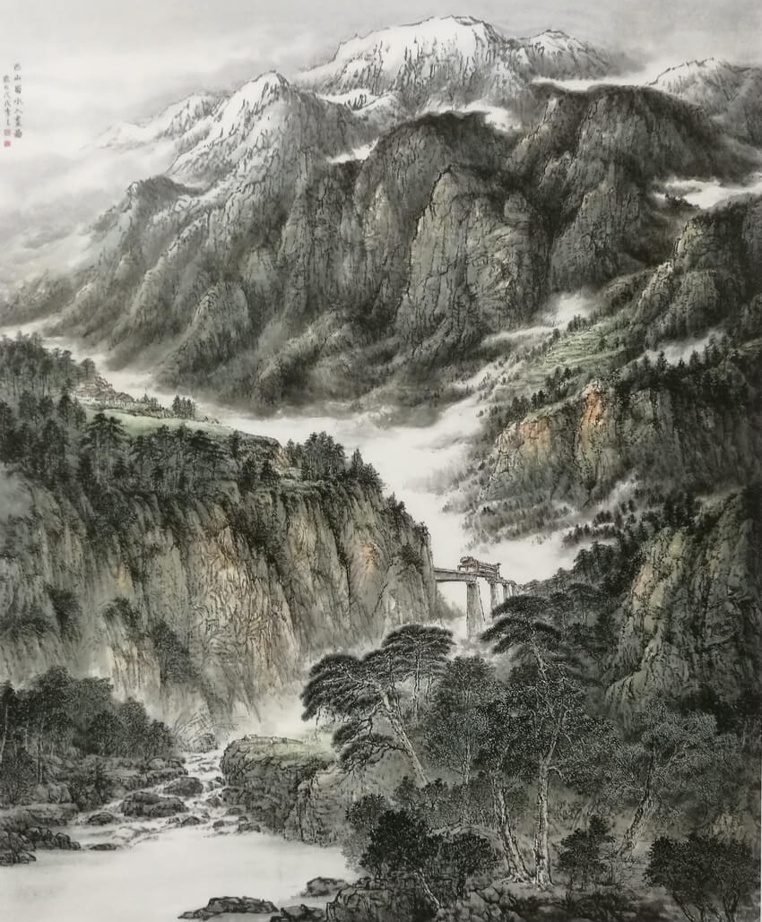 中国山水画创作院画家,国家一级美术师李立